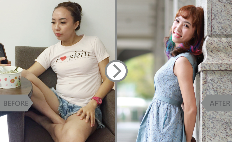 ▲原本凸凸的小腹變得平坦緊緻,只花我30分鐘的時間,真的超神奇的!