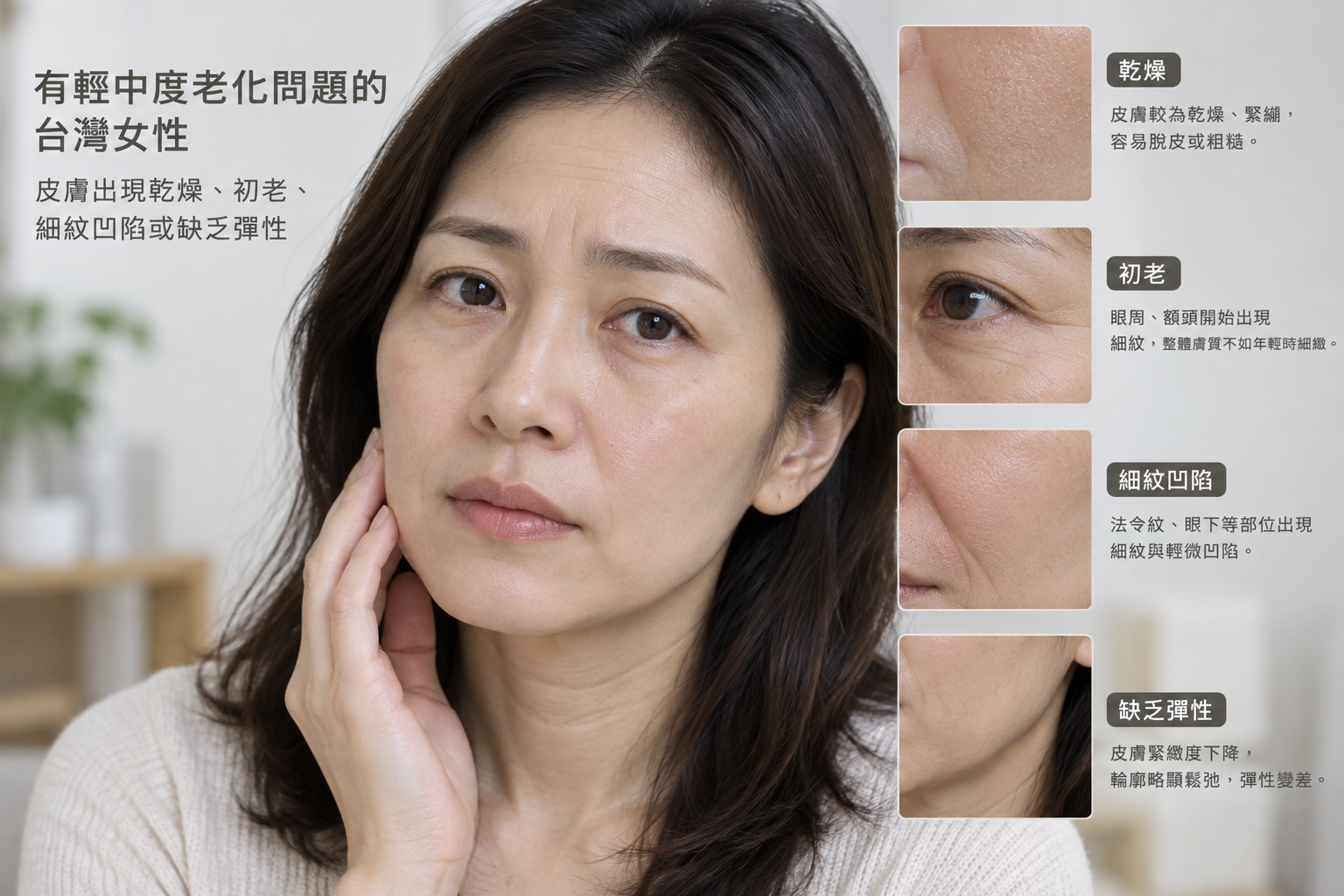 有輕中度老化問題的人